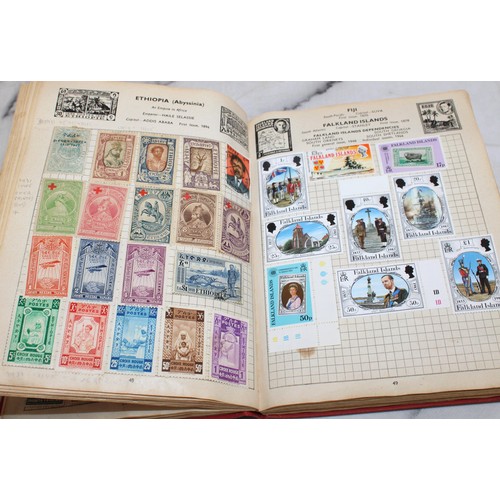 345 - 3 x Collection Of Stamps In Albums Franked/Unfranked