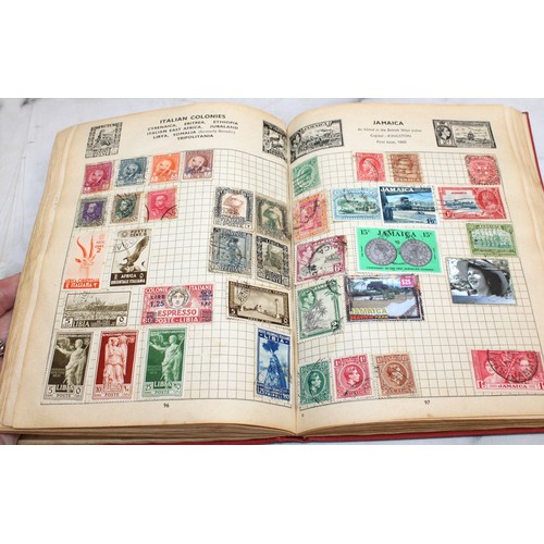 345 - 3 x Collection Of Stamps In Albums Franked/Unfranked