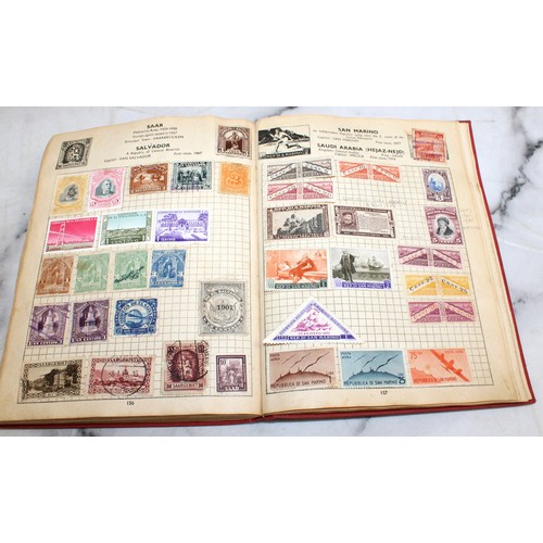 345 - 3 x Collection Of Stamps In Albums Franked/Unfranked