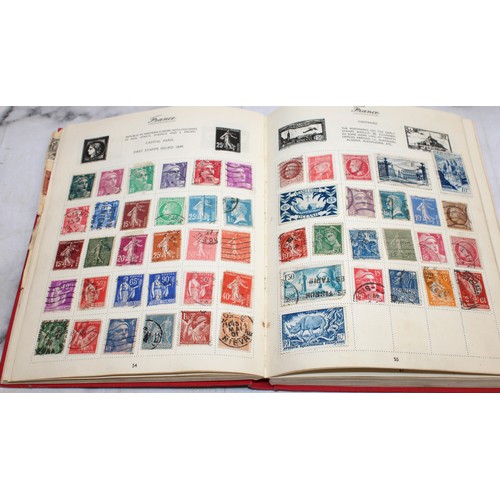 345 - 3 x Collection Of Stamps In Albums Franked/Unfranked