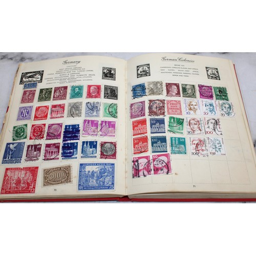 345 - 3 x Collection Of Stamps In Albums Franked/Unfranked