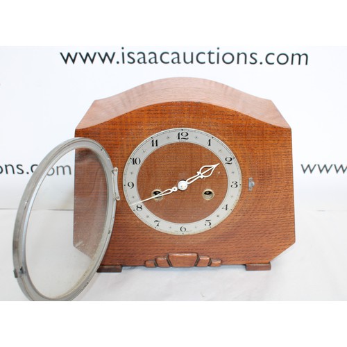 32 - Wooden Mantel Clock - Untested
COLLECTION ONLY...