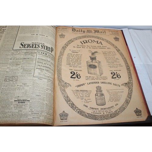 1 - Daily Mail Editions May 1912 Library - Hardback - Measures 60cm x 45cm approx...