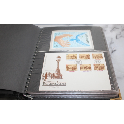 347 - Two Folders Containing Quantity Of First Day Covers & Some Franked & Unfranked Stamps