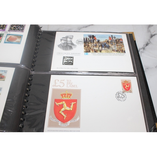 347 - Two Folders Containing Quantity Of First Day Covers & Some Franked & Unfranked Stamps