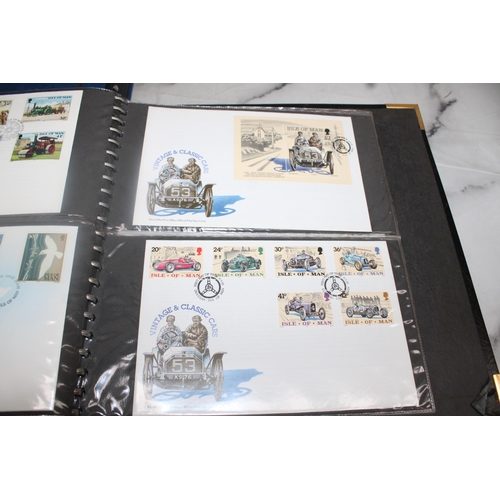 347 - Two Folders Containing Quantity Of First Day Covers & Some Franked & Unfranked Stamps