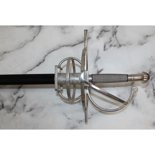 318 - Swept Hilt Rapier with Scabbard
Collection Only - Buyer to provide ID to confirm over 18