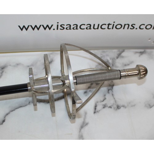 318 - Swept Hilt Rapier with Scabbard
Collection Only - Buyer to provide ID to confirm over 18