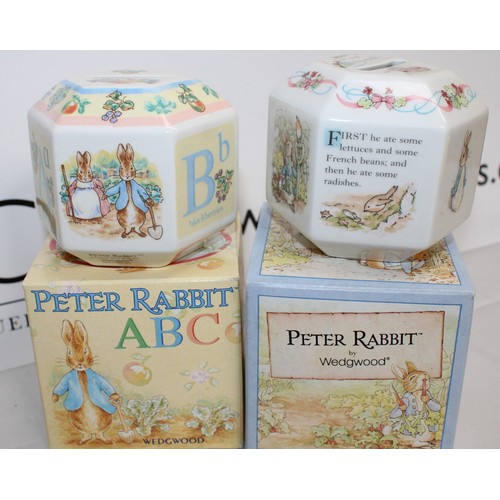 85 - Boxed & Unboxed Peter Rabbit Items Inc- Boxed Wedgwood Christmas Plate 1998/Boxed Wedgwood Christeni... 