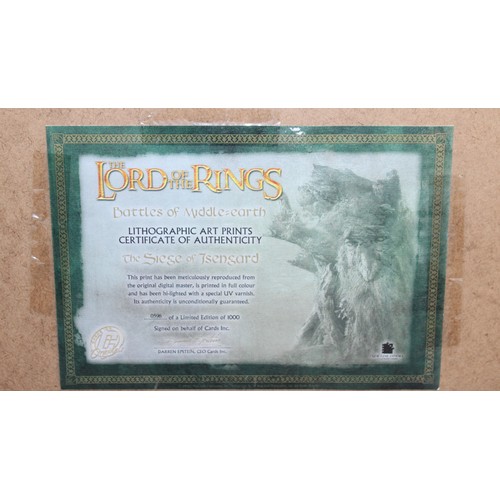 88 - 3 x Framed The Lord Of The Rings Pictures Gimli Of The Dwarf Realms Edition 0921Of 1000 Signature Ed... 