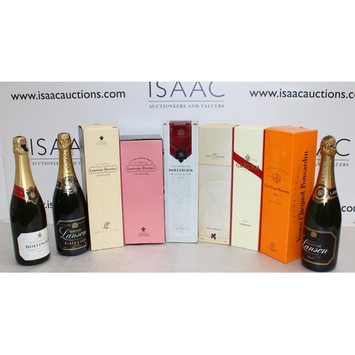 255 - Selection Of Champagne Inc- 6 x Boxed Champagne & 3 Unboxed Inc- Boxed Laurent-Perrier/Boxed Cuvee R... 