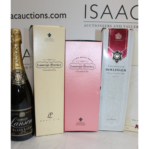 255 - Selection Of Champagne Inc- 6 x Boxed Champagne & 3 Unboxed Inc- Boxed Laurent-Perrier/Boxed Cuvee R... 