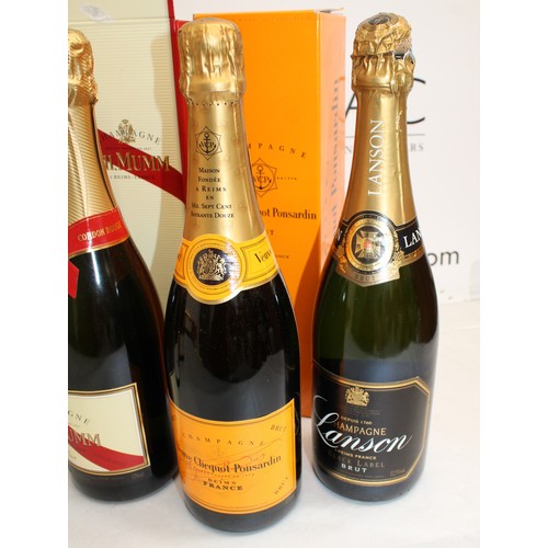 255 - Selection Of Champagne Inc- 6 x Boxed Champagne & 3 Unboxed Inc- Boxed Laurent-Perrier/Boxed Cuvee R... 