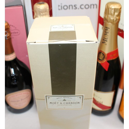 255 - Selection Of Champagne Inc- 6 x Boxed Champagne & 3 Unboxed Inc- Boxed Laurent-Perrier/Boxed Cuvee R... 