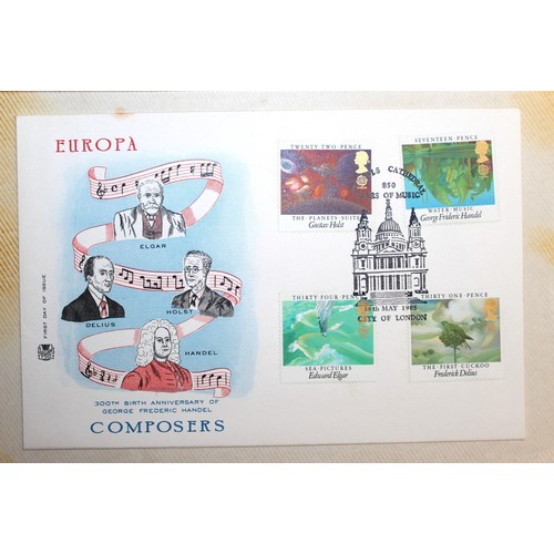 348 - 2 x Albums Containing A selection Of Stamps Some First Day Covers One With Coin And One Unfranked  P... 