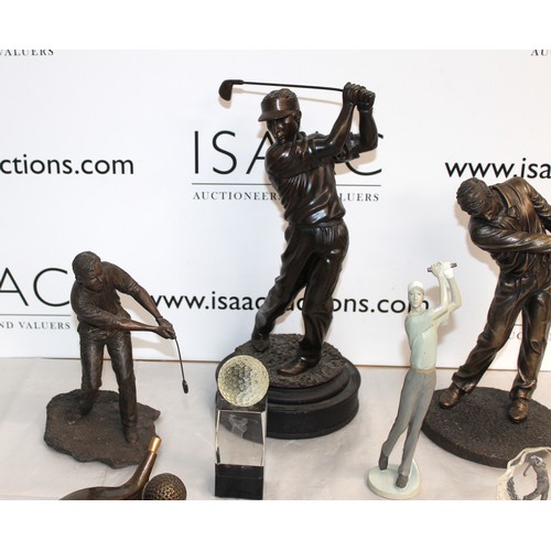 278 - Golfing Memorabilia
Height Of Tallest Statue 38cm
COLLECTION ONLY