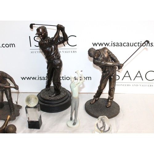 278 - Golfing Memorabilia
Height Of Tallest Statue 38cm
COLLECTION ONLY