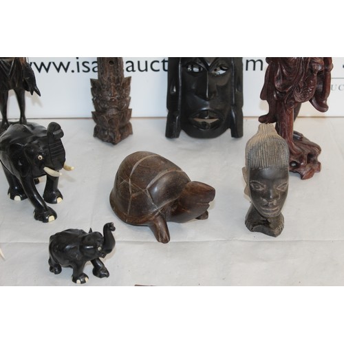 58 - Carved Wooden Figures...