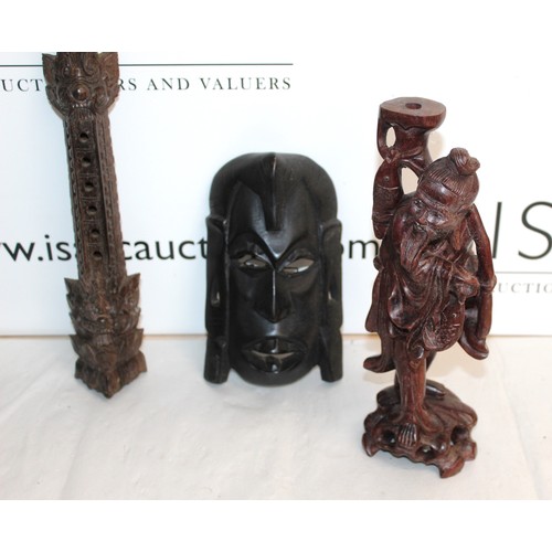 58 - Carved Wooden Figures...