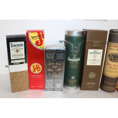 260 - Selection Of Eight Whiskies Some Boxed
Collection Only