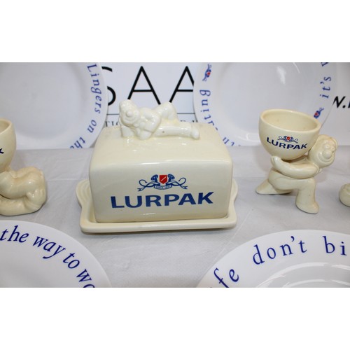 106 - Selection Of LURPAK Items Inc- Butter Dish & 4 x Egg Cups & 4 x Plates 