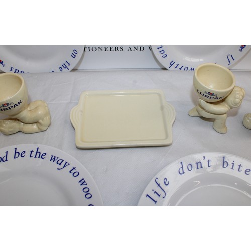 106 - Selection Of LURPAK Items Inc- Butter Dish & 4 x Egg Cups & 4 x Plates 