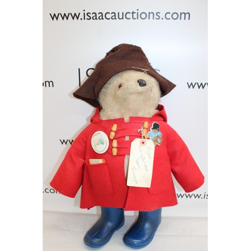 108 - PADDINGTON BEAR Design Registration Number 957892 Height-50cm