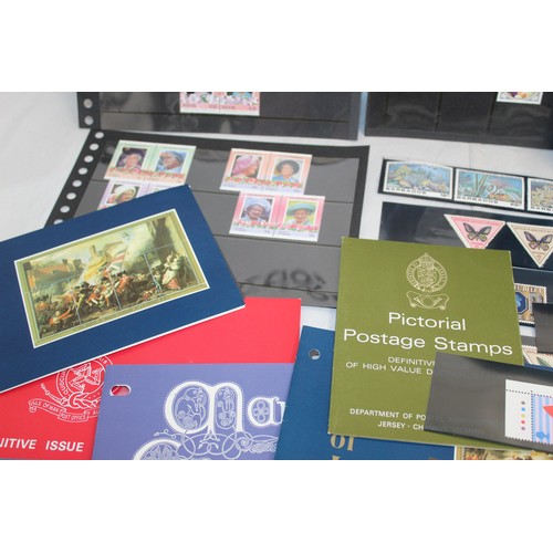 350 - A Quantity Of Worldwide Wide Collectors Packs Un Franked Stamps  In An Album And Plastic Slips