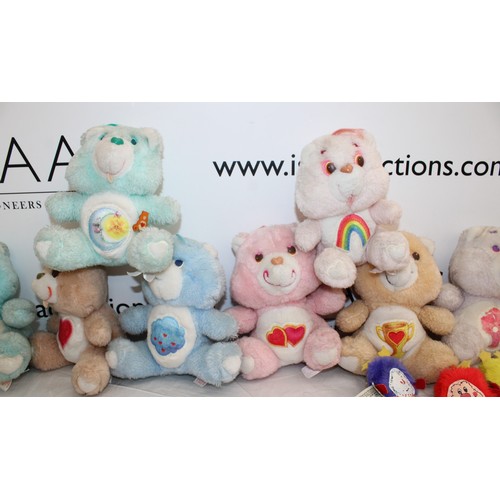 109 - Quantity Of Vintage 6 Inch Care Bears & Vintage Rainbow Brite Toys Various Conditions