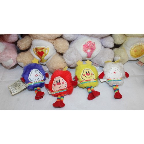 109 - Quantity Of Vintage 6 Inch Care Bears & Vintage Rainbow Brite Toys Various Conditions