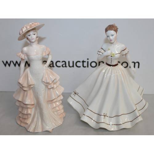 111 - Mixed Lot Inc 4 x Collectable Coalport Figurines, Slightly Damaged ( See Pictures ) Tallest 21cm Unb... 