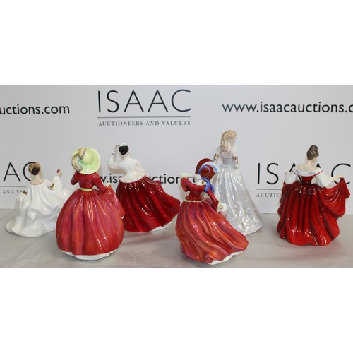 112 - 6 x Collectable Figurines 1 x Royal Worcester and 5 x Royal Doulton Tallest 22cm Unboxed
COLLECTION ... 