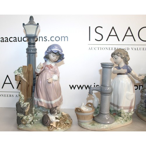 116 - 4 x Lladro Collectable Figurines. Tallest 34cm Unboxed All Slightly Damaged ( See Pictures ) 
COLLEC... 