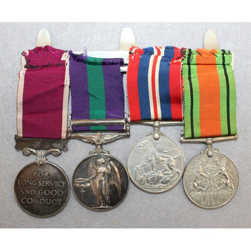 334 - Set Of Medals CAPT. H. D. LAMB. R. A. M. C./ 7261592 W. O. CL. L H D. LAMB R. A. M. C.