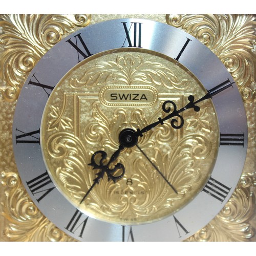 36 - A Swiza Tempus Fuiol Carriage Clock Height 16cm Untested
COLLECTION ONLY...