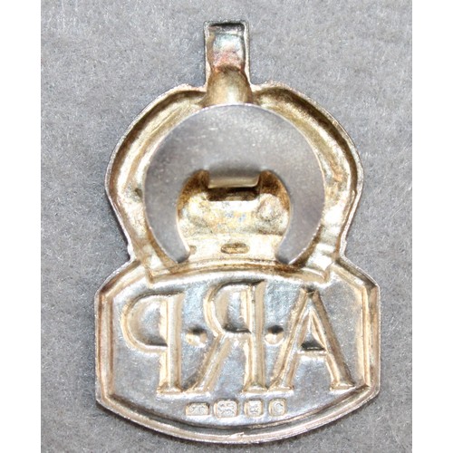 306 - Silver Hallmarked A.R.P Badge