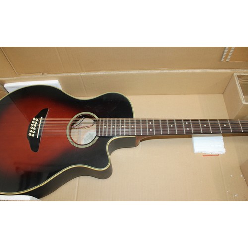 218 - YAMAHA APX-4-12 Electro Acoustic 12 String Guitar In Original Box Untested
COLLECTION ONLY