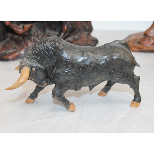 132 - Collection Of BULLS Inc-Wooden/Ceramic Etc
Largest-33cm
COLLECTION ONLY