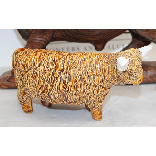 132 - Collection Of BULLS Inc-Wooden/Ceramic Etc
Largest-33cm
COLLECTION ONLY