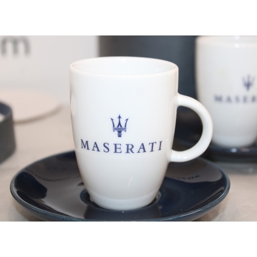 133 - 2 x Boxed Maserati Coffee Cups & Saucers Each Box Containing 2 Sets