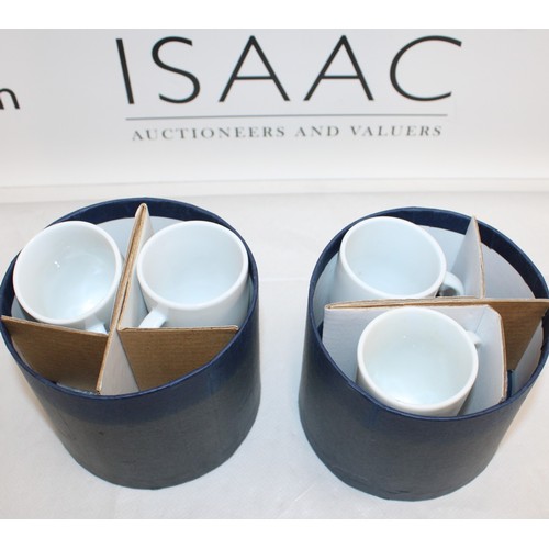 133 - 2 x Boxed Maserati Coffee Cups & Saucers Each Box Containing 2 Sets