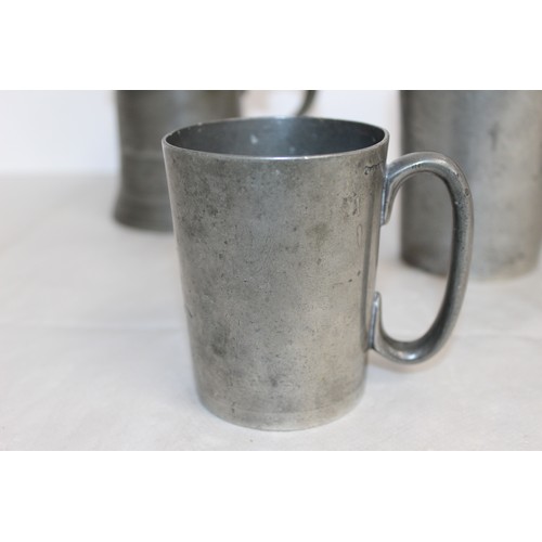 145 - 6 x Metal Tankards
Height Of Tallest 16cm