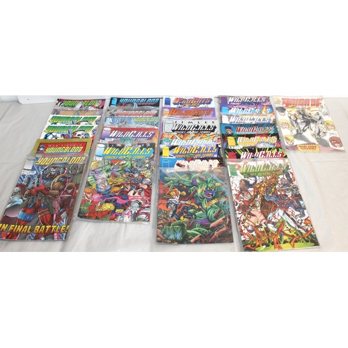 20 - A Quantity Of Comics  Including Young Blood, Wild Cats Covert Action Team , Wild Cats Trilogy And Br...