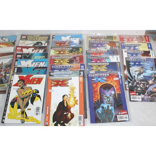 22 - A Quantity Of Comics Including Marvel Mekanix, Marvel New X Men, Marvel Uncanny X-Men, Marvel Ultima...