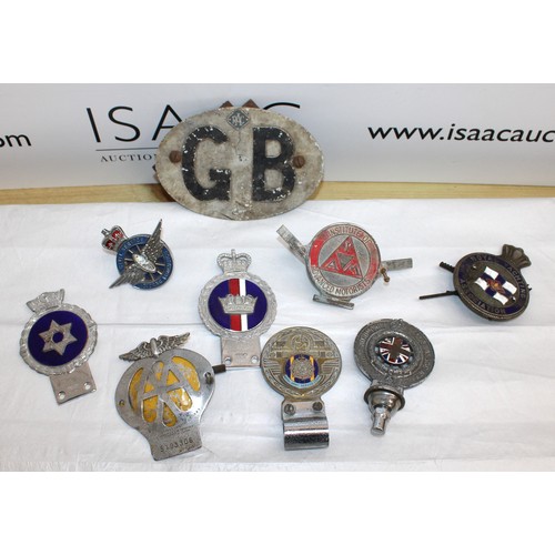 246 - Selection Of Collectable Badges Inc-AA/Institute Of Advanced Motorists/Civil Service Motoring Associ... 