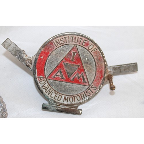 246 - Selection Of Collectable Badges Inc-AA/Institute Of Advanced Motorists/Civil Service Motoring Associ... 