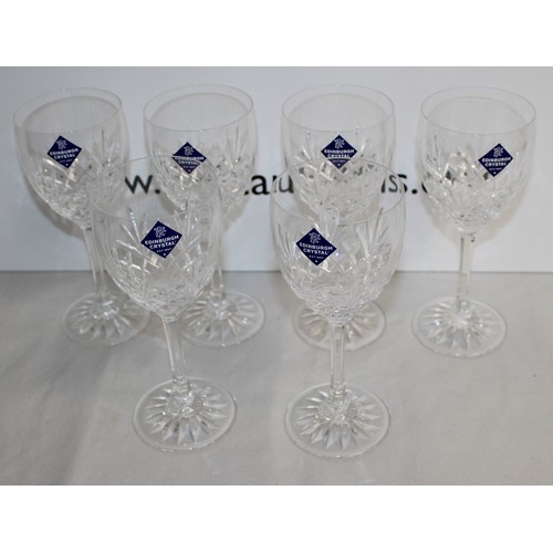 54 - Boxed Set Of 6 Edinburgh Crystal Glasses...