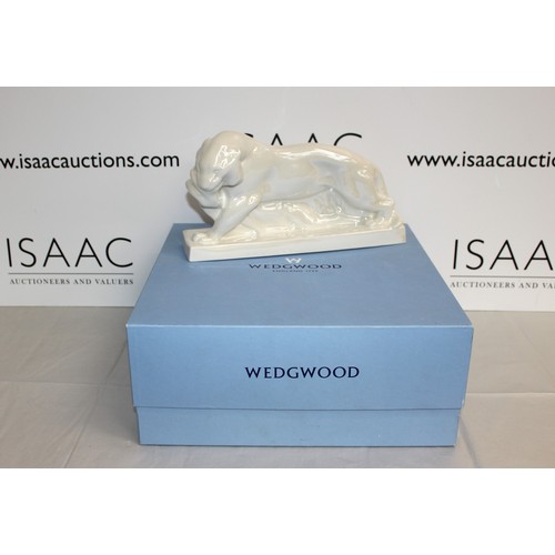 45 - A Boxed Wedgwood Deco Cream Tiger Escape Length : 33cm...