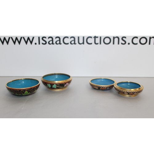 228 - A Quantity Of Collectable Cloisonne Items Inc: Trinket Pots, Bowl Etc