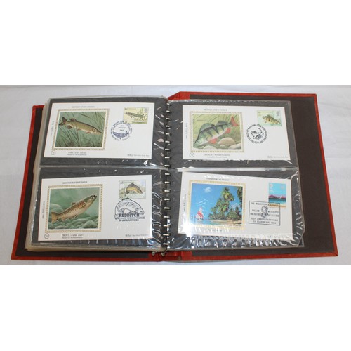 359 - 3 x Folders Containing A Quantity Of Benham Stamp Collections Only Showing Some In Pictures